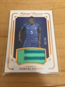 2018PANINI NATIONAL TREASURES ウムティティ　フランス　バルセロナ　CENTURY MATERIALS 35シリ