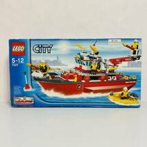 【中古品】LEGO CITY レゴ シティ 7207 ファイヤーボート 消防船 パーツ未確認 一部袋未開封 現状品 希少 レア_画像1