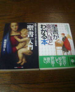 Ｋ☆聖書に関する2冊　聖書が面白いほどよくわかる聖書入門　保坂俊司・聖書が面白いほどわかる本　鹿嶋春平太