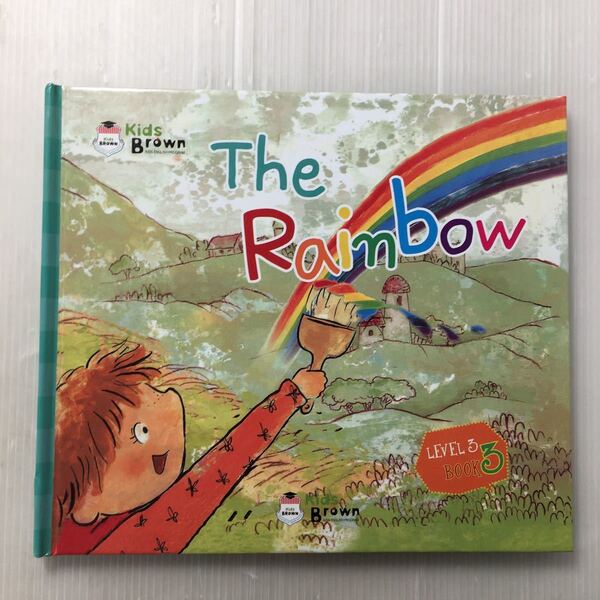 zaa-168♪Kids Brown 英語教室 『The Rainbow』 Level3 Book3 英語教室えほん 2011年 CD無し。
