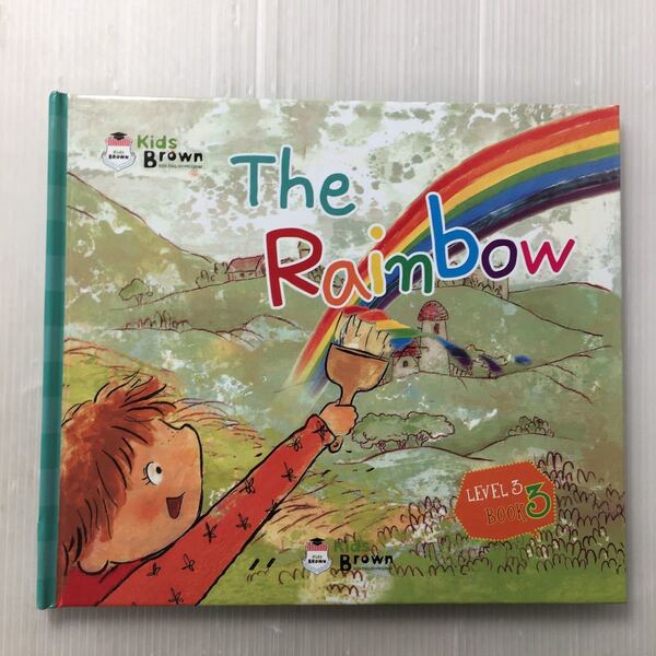 zaa-168♪Kids Brown 英語教室 『The Rainbow』 Level3 Book3 英語教室えほん　2011年　CD無し。