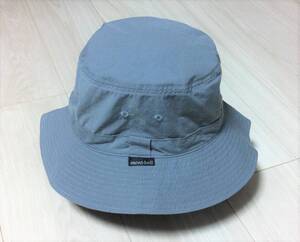 ※美品 2000年頃購入 mont-bell/モンベル アウトドアハット ナイロン100%(バリスパン) 56~58㎝ L グレー 男女兼用 メンズ/レディース 帽子