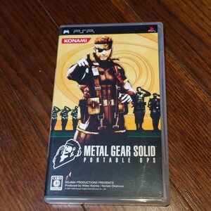【安い】METALGEARSOLID PORTABLE OPSゲームソフト PSP PSPソフト