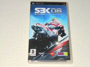 PSP★SBK 08 SUPERBIKE WORLD CHAMPIONSHIP 海外版(国内本体動作可能)★箱付・説明書付・ソフト付