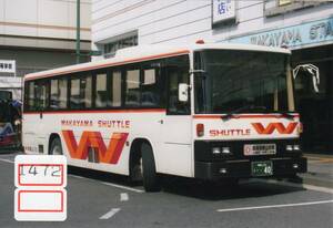 [ bus photograph ][1472] Wakayama bus Isuzu P-LV214L+ west .2007 year 2 month about photographing KG size, bus to the fan, child .