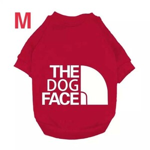 Thedogfaceドッグフェイス犬服トレーナーペット洋服赤Ｍフードなし 小型犬