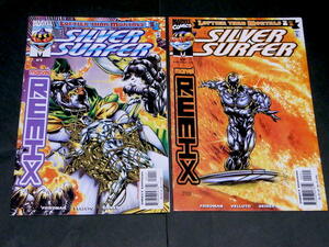 2 шт. комплект Silver Surfer #1 #2 American Comics ma- bell комиксы серебряный серфер Vol.1 No.1 No.2 October 1999 год MF DOOM