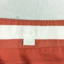 【人気】ANAYI/アナイ 膝丈スカート Aライン 裏地あり サーモンピンク サイズ38/S1690_画像5