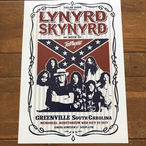  poster *Lynyrd Skynyrd Ray na-do* skinner do1977 concert *The Street Survivors Tour