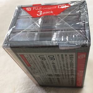 FUJI CASSETTE DR60 3pack カセットテープ 3本 未開封 富士写真フィルム 当時物 昭和 未使用 デッドストックの画像6