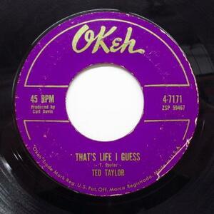 TED TAYLOR-That's Life I Guess (Orig.LIned Label)