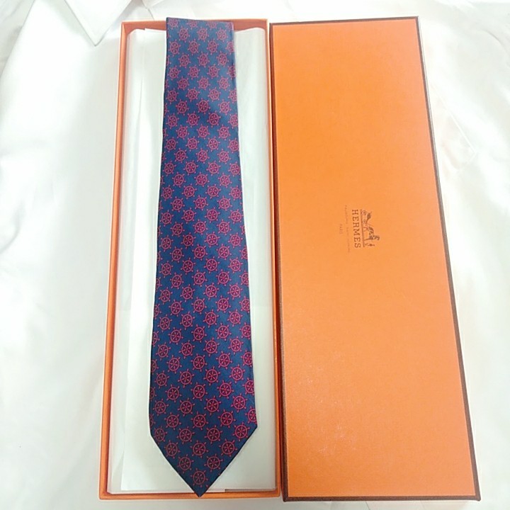 PayPayフリマ|HERMES エルメス ネクタイ H柄 ストライプ ドット 総柄 ...