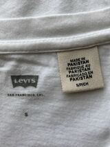 リーバイス ビッグロゴ デカロゴ Tシャツ 染み込みプリント　　トレンド Levis 半袖 S/S ホワイト 柳4132_画像3