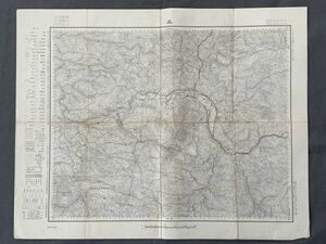 【古地図】　昭和9年印刷　大日本帝国陸地測量部『大分県・森』　明治35年測図　5万分の一地形図　～旅の軌跡～　大量出品　Ｋ0705Ｕ