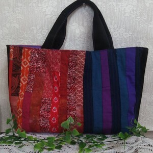 パッチワークトートバッグ☆ハンドメイド