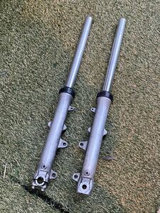 * Yamaha GX250 initial model original front fork double disk for * super rare [33 pie ]GX RZ material pon attaching material 