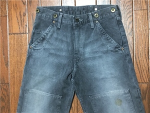 リーバイス Ｌｅｖｉ’ｓ セルビッチ ピケ ダブルニー ペインターパンツ ｗ２９ サスペンダーボタン ジッパーフライ ９０ｓ 珍品