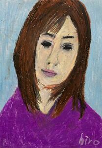 Art hand Auction Peintre Hiro C Bright Choice, ouvrages d'art, peinture, peinture au pastel, dessin au crayon