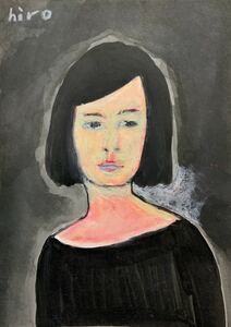 Art hand Auction Painter hiro C Just right, artwork, painting, pastel painting, crayon drawing