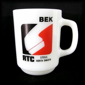 VINTAGE 1982 Fire King Mug RTC 9oz Advertising ファイヤーキングマグカップ ９オンス アドバタイジング No 15