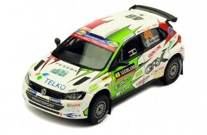 # Ixo 1/43 2019 Volkswagen Polo GTI R5 #48 E. Lynn do ho rum Rally Швеция 