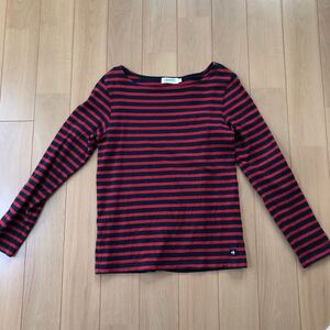 ボーダーカットソー 長袖Tシャツ 小柄さん