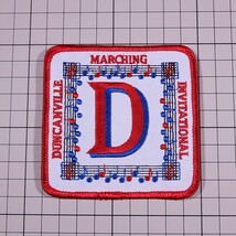 EF181 DUNCANVILLE MARCHING INVITATIONAL 音符刺繍 音楽系 ワッペン パッチ ロゴ エンブレム アメリカ 米国 USA 輸入雑貨_画像3