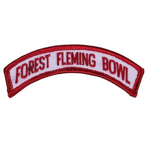 EF196 FOREST FLEMING BOWL テキスト系 ワッペン パッチ ロゴ エンブレム アメリカ 米国 USA 輸入雑貨