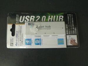 ◆未開封品 USBハブ 4ポート 収納式 ホワイト PC-SH4PS1-W 送140円◆