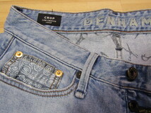 Y送料無料△731【DENHAM デンハム】CANDIANI DENIM カンディアーニ デニム ダメージ加工 ウォッシュ系 SIZE 27_画像4