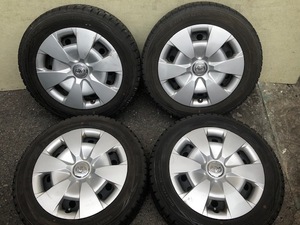 TOYOTA IST NCP110イスト純正スチールホイール 6J +39 5H100 195/60R16バリ山スタッドレスダンロップウィンターマックス WM01 PRIUS WISH