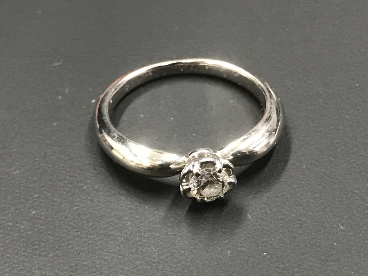☆決算特価商品☆ ジュエリー リング pt999 ハーフパヴェ メレダイヤD0