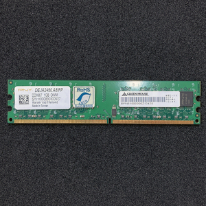ピーエヌワイ PNY DEJA2450.A8IFP デスクトップ用メモリー PC2-5300 1GB 中古品 ジャンク扱い EX00019