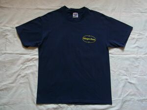 ☆美品☆ 90s ビンテージ Haagen-Dazs ハーゲンダッツ ロゴ Tシャツ sizeL 紺 ☆USA古着 企業物 ヘンリー・ロリンズ ハードコア PUNK 80s