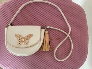 H &amp; M Butterfly Pochette String можно удалить и хранить за пределами белого розового