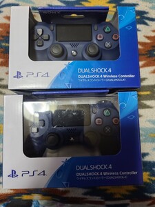 【新品】PS4 DUALSHOCK4 純正コントローラー ミッドナイト 2個