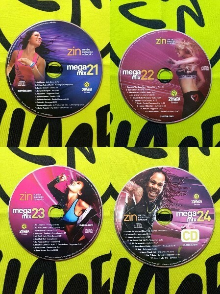 即決！　ZUMBA　ズンバ　MEGAMIX　CD　21　22　23　24　4枚セット