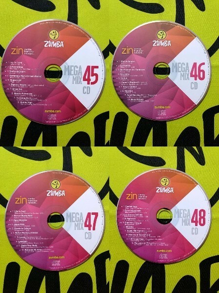 即決！ ZUMBA　ズンバ　MEGAMIX　CD　45　46　47　48　4枚セット