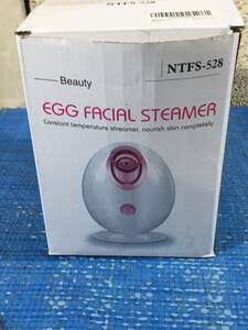 500円即決！EGG FACIAL STEAMER スチーマー NTFS-528 フェイスケア 保湿ケア コンパクト スチーム