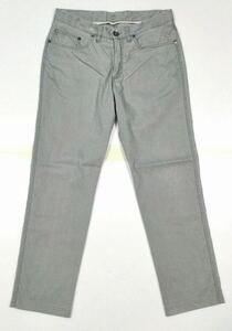 8.5@ beautiful goods [GERMANO] natural stretch tapered Silhouette cotton pants Gray SIZE:46 Italy made 