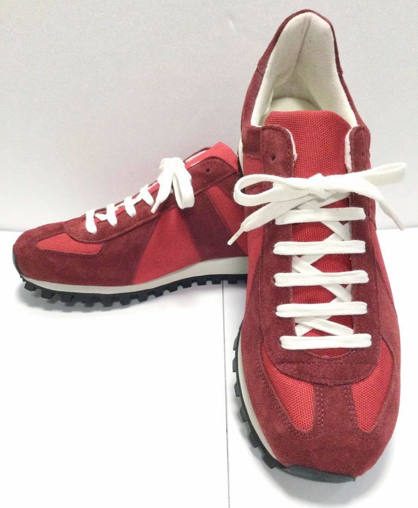 〜2/28▼ 新品「GERMAN TRAINER」“3183-F” スウェード切替 スニーカー SIZE:42/26.5cm-27.0cm相当 スロヴァキア製