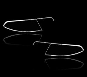 ジャガー用 XF X250 セダン 2008-2011 前期用 クロームメッキ テールランプリム リアランプリム テールライト トリム ベゼルカバー