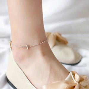 [ new goods ]DAN-24 anklet silver 925 Silver925 anklet jewelry ootd codeko-te pair piling attaching SILVER GOLD silver accessory 5/25