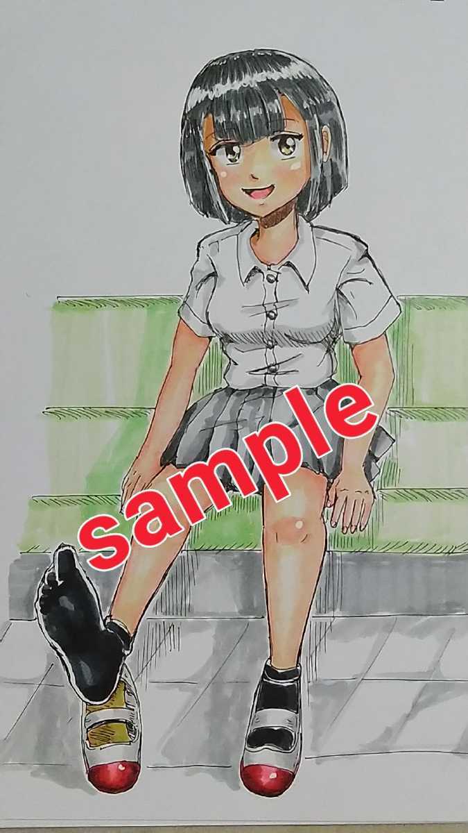 B5 original high school girl hand-drawn illustration, comics, anime goods, hand drawn illustration