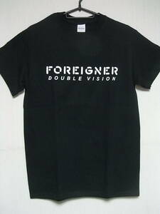 即決★新品バンドＴシャツ★フォリナー★FOREIGNER★DOUBLE VISION★ブラックボディ×ホワイトプリント★S/M/L/XLサイズ対応可能