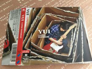 YUI ♪♪ I LOVED YESTERDAY 初回生産限定盤　CD+DVD Namidairo LOVE&TRUTH My Genelation