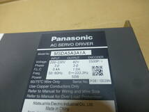 Panasonic AC SERVO DRIVER MSDA5A3A1A(管理番号1249)_画像3