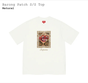 『送料無料』【新品未使用 国内正規品 付属品完備 希少Sサイズ】SUPREME シュプリーム Barong Patch S/S Top Tee バロン パッチ Tシャツ 