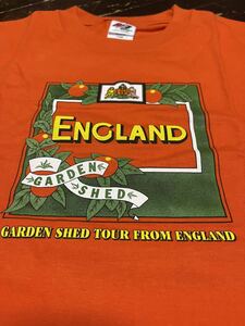 イングランド　プログレ　ENGLAND ガーデンシェッド　Garden shed Tシャツ　Lサイズ　ツアー　シャツ　激レア