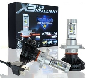 ■PHILIPS LED チップ 車検対応 ワゴンR MC11S MC12S MC21S MC22S H13.5～H15.8 H4 Hi Lo LEDヘッドライト 12000ルーメン